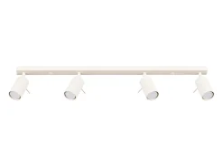 Lámpara de techo Briix moderno de acero - 4 fuentes luminosas 4000K - L.81 x A.17 cm - beige