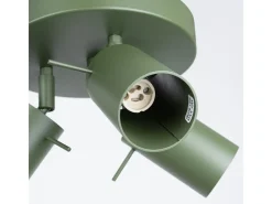 Lámpara de techo Briix moderno de acero - 3 fuentes luminosas 3000K - L.19,5 x A.18,5 cm - verde oliva