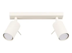 Lámpara de techo Briix moderno de acero - 2 fuentes luminosas 4000K - L.30 x A.17 cm - beige