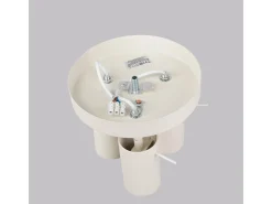 Lámpara de techo Briix moderno de acero - 3 fuentes luminosas 3000K - L.19,5 x A.18,5 cm - beige