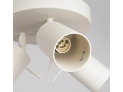 Lámpara de techo Briix moderno de acero - 3 fuentes luminosas 3000K - L.19,5 x A.18,5 cm - beige