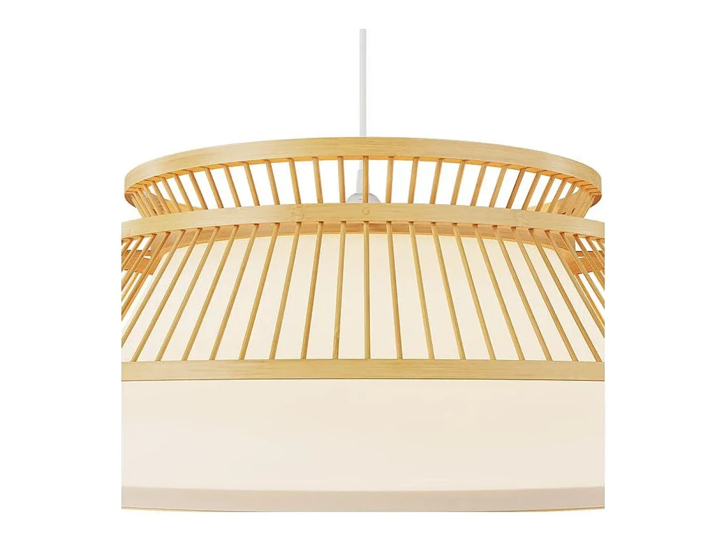 Lámpara de techo de bambú natural 46 cm - Maupiti