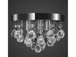 Lámpara de techo de cristal diseño cromado ES608214