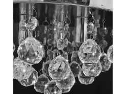 Lámpara de techo de cristal diseño cromado ES608214