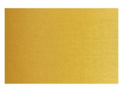 Lámpara de techo de lino amarillo mostaza y rafia 50 cm de diám. TRAVES