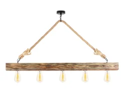 Lámpara de techo de madera - lámpara Ancho 100 x Alt. 53 cm - Color natural - EREBOS