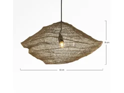 Lámpara de techo de metal dorado D61 cm - Ramo
