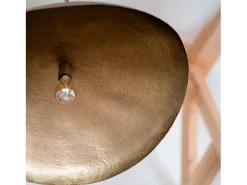 Lámpara de techo de metal dorado D72 cm - Elora