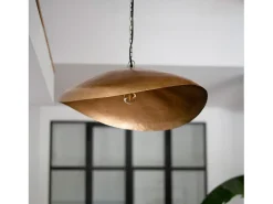 Lámpara de techo de metal dorado D72 cm - Elora
