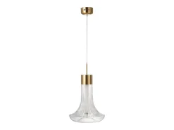 Lámpara de techo de vidrio transparente 34*34*160 cm