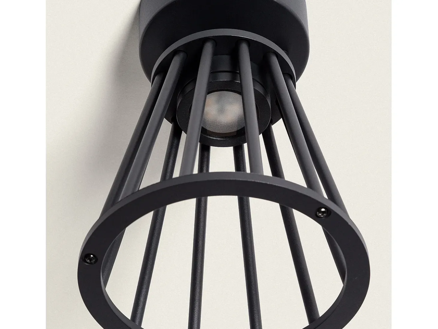 Lámpara de Techo Exterior LED 6W Aluminio Bradda Negro