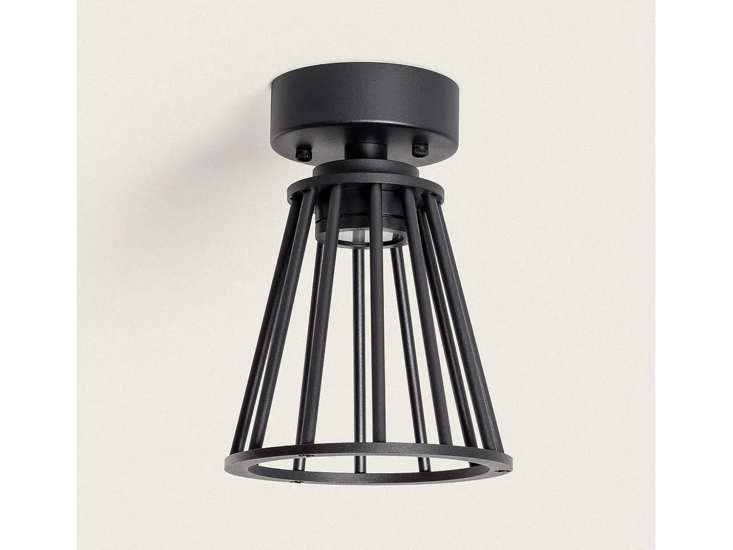 Lámpara de Techo Exterior LED 6W Aluminio Bradda Negro