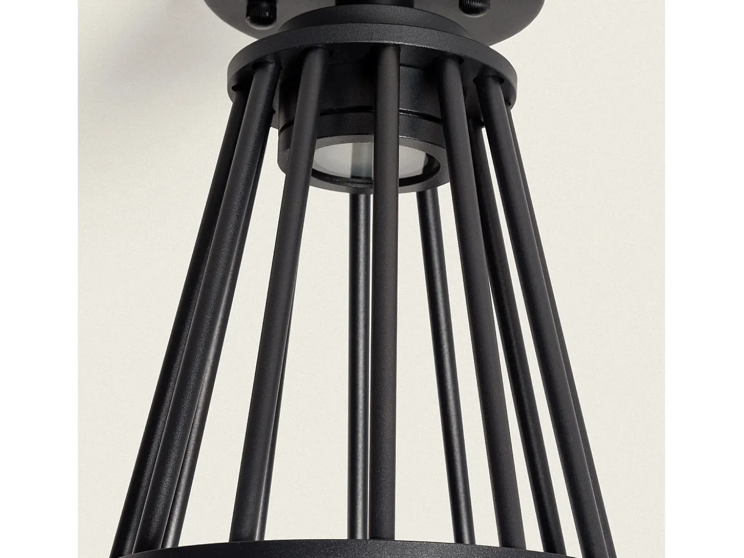 Lámpara de Techo Exterior LED 6W Aluminio Bradda Negro