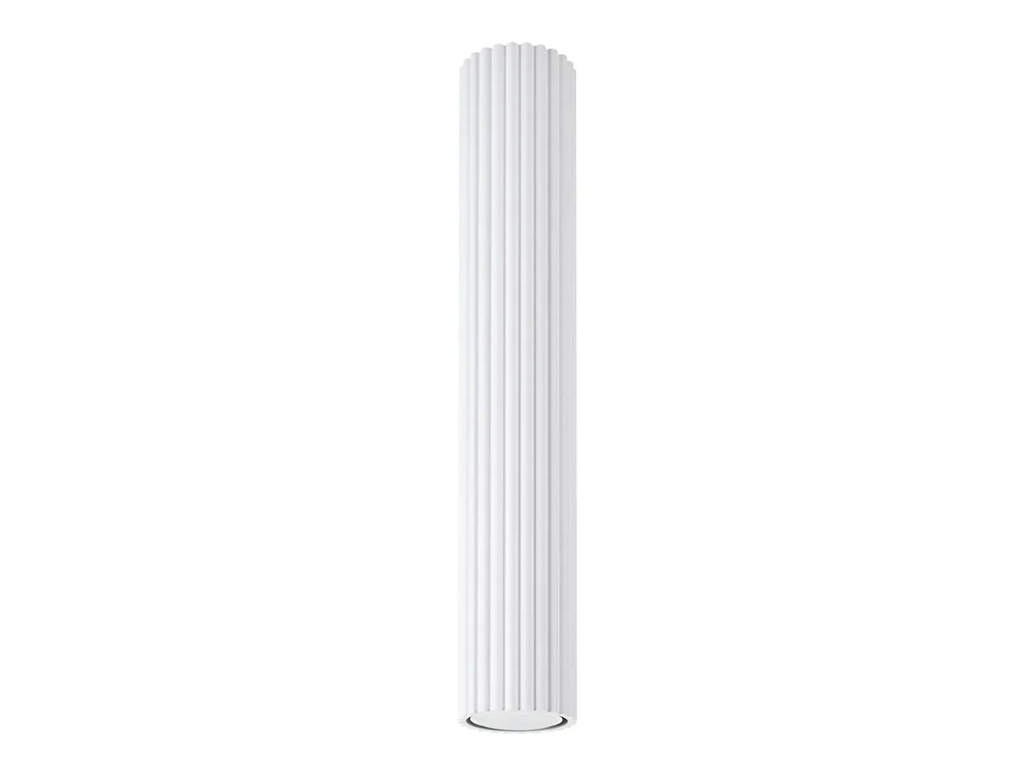 Lámpara de techo Gloow minimalista de aluminio - 1 fuentes luminosas 3000K - L.6,5 x A.40 cm - blanco