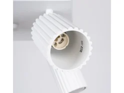 Lámpara de techo Gloow minimalista de aluminio - 4 fuentes luminosas 3000K - L.25 x A.16,5 cm - blanco