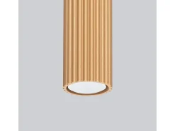 Lámpara de techo Gloow minimalista de aluminio - 1 fuentes luminosas 3000K - L.6,5 x A.10 cm - dorado