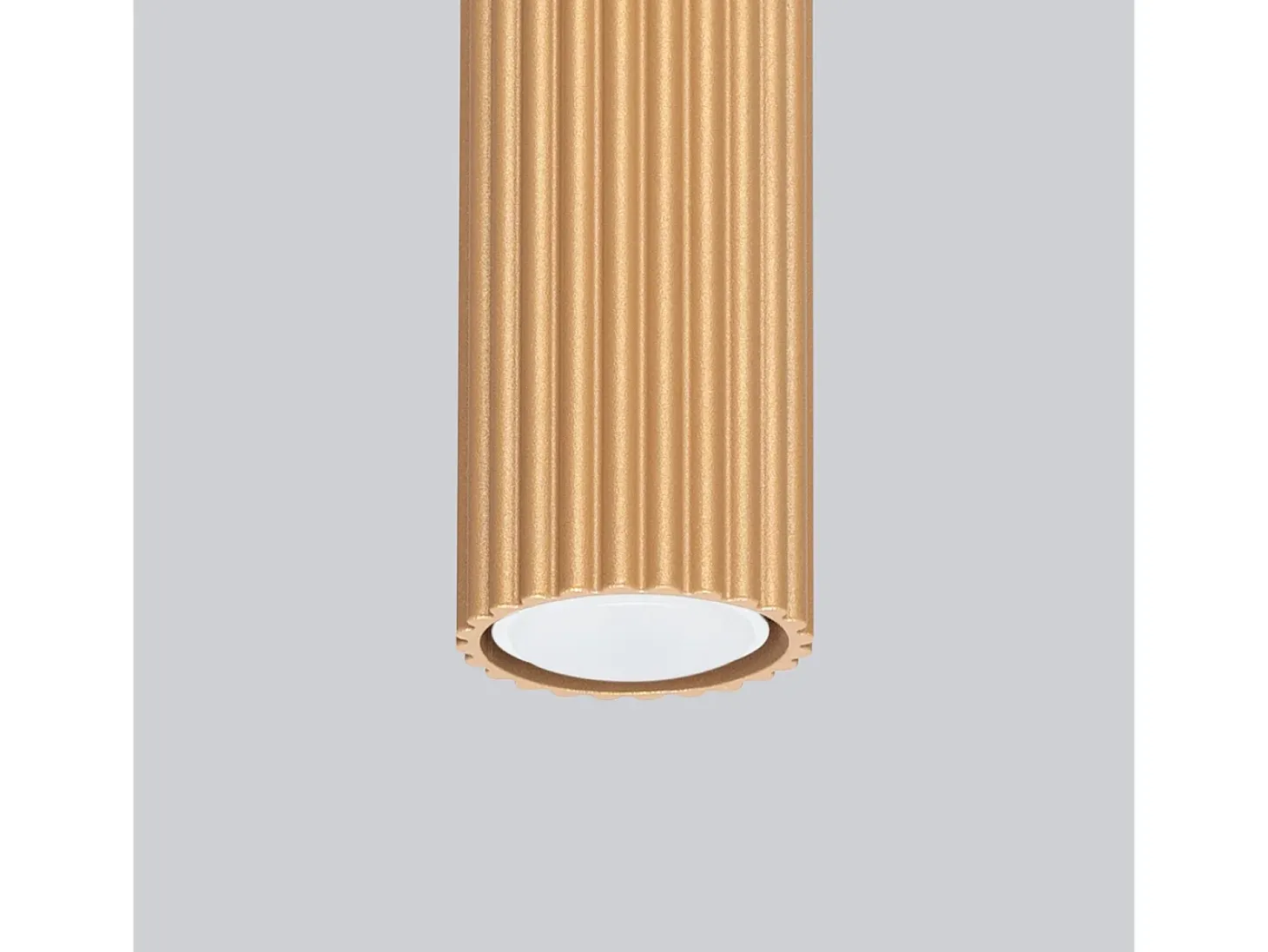 Lámpara de techo Gloow minimalista de aluminio - 1 fuentes luminosas 3000K - L.6,5 x A.10 cm - dorado