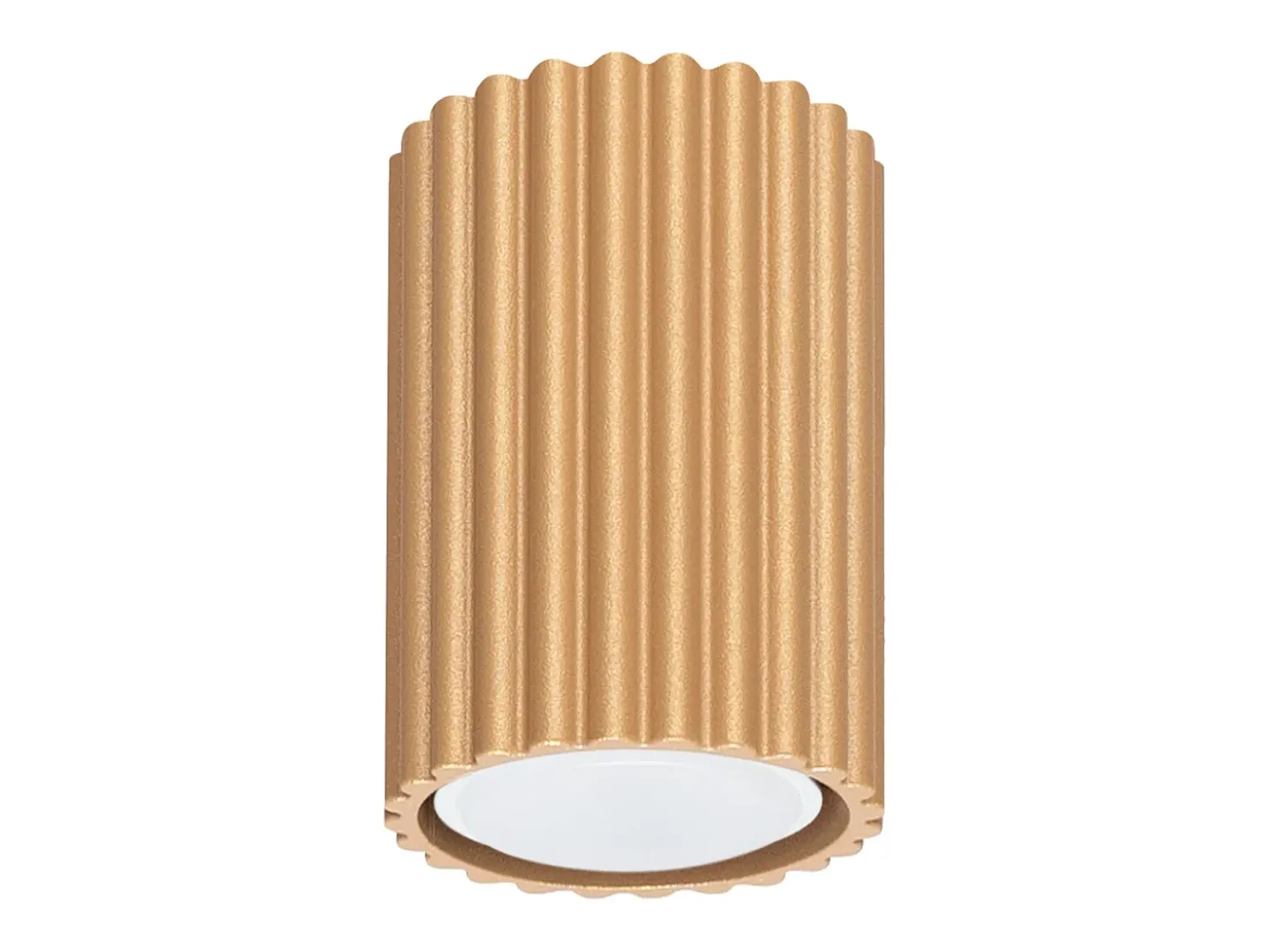 Lámpara de techo Gloow minimalista de aluminio - 1 fuentes luminosas 3000K - L.6,5 x A.10 cm - dorado