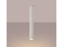 Lámpara de techo Gloow minimalista de aluminio - 1 fuentes luminosas 4000K - L.6,5 x A.60 cm - beige