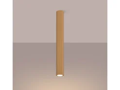 Lámpara de techo Gloow minimalista de aluminio - 1 fuentes luminosas 4000K - L.6,5 x A.60 cm - dorado