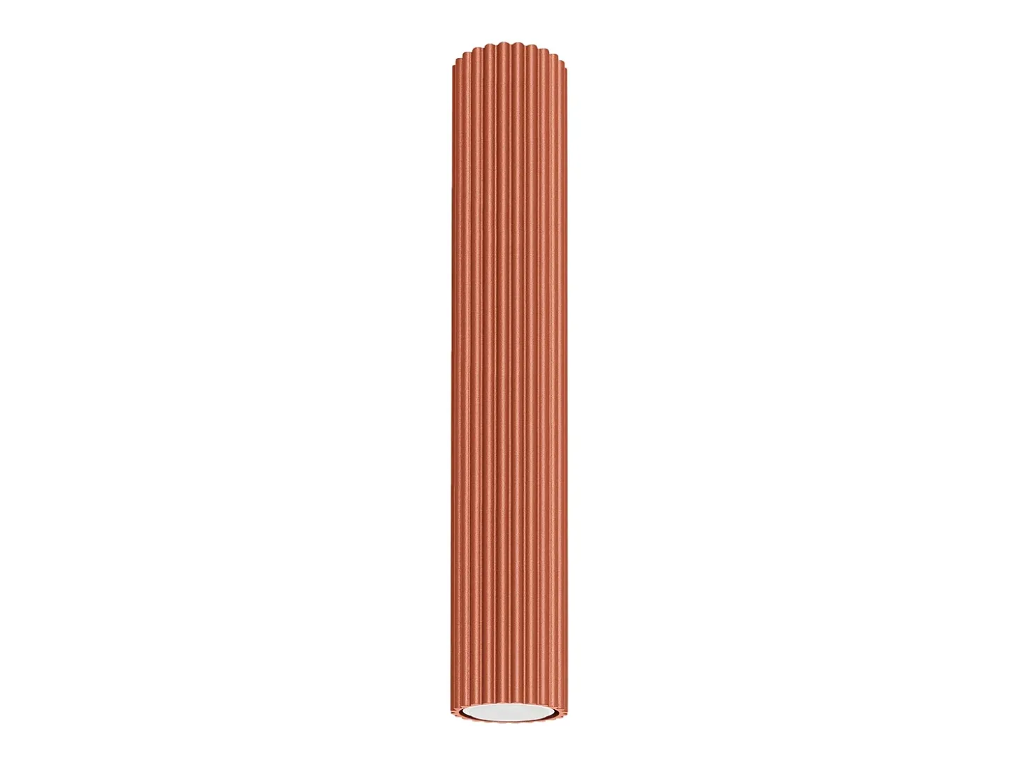 Lámpara de techo Gloow minimalista de aluminio - 1 fuentes luminosas 3000K - L.6,5 x A.40 cm - ocre rojo