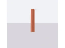 Lámpara de techo Gloow minimalista de aluminio - 1 fuentes luminosas 3000K - L.6,5 x A.40 cm - ocre rojo