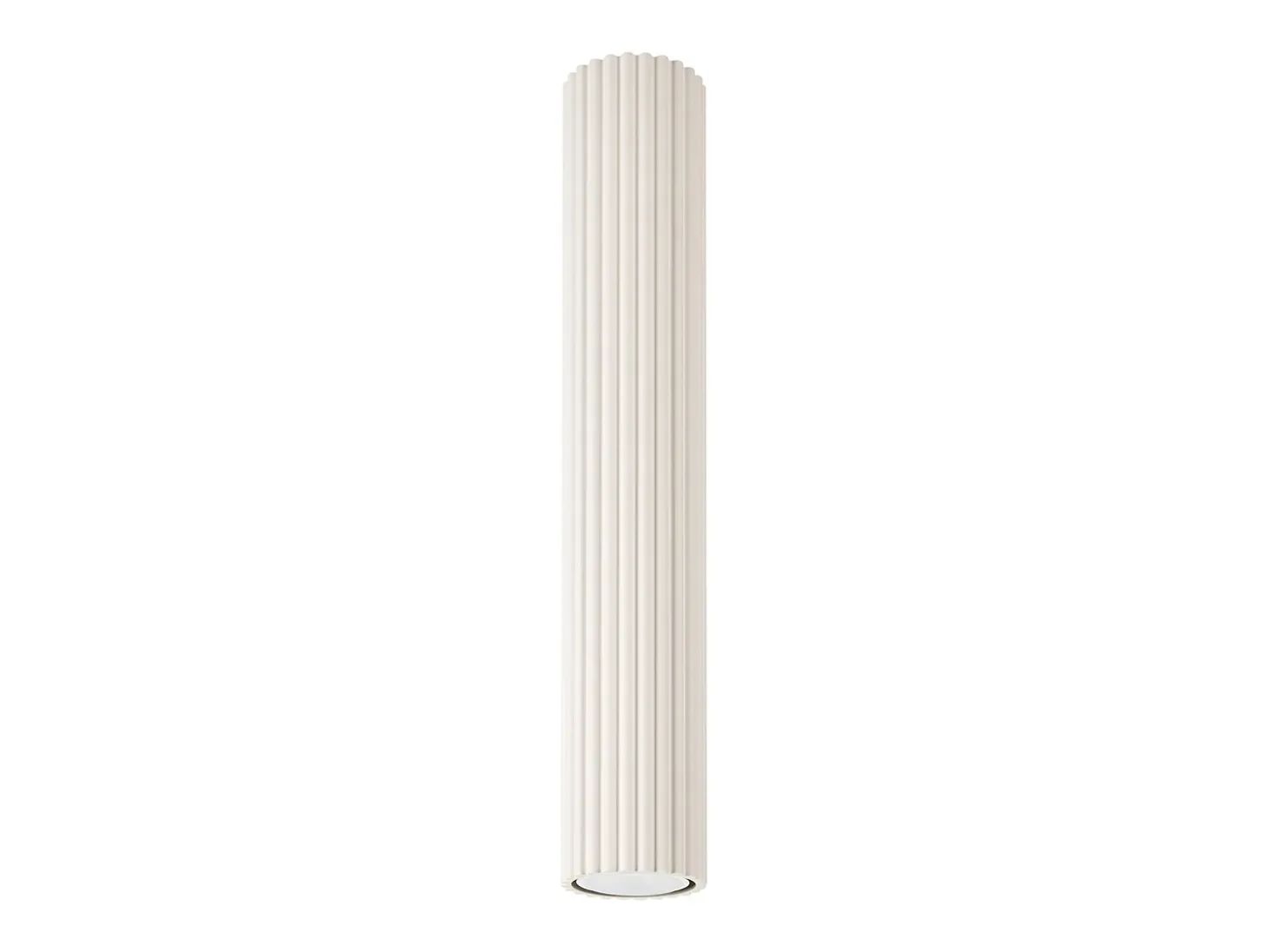 Lámpara de techo Gloow minimalista de aluminio - 1 fuentes luminosas 3000K - L.6,5 x A.40 cm - beige