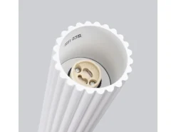 Lámpara de techo Gloow minimalista de aluminio - 1 fuentes luminosas 3000K - L.6,5 x A.10 cm - blanco