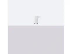 Lámpara de techo Gloow minimalista de aluminio - 1 fuentes luminosas 3000K - L.6,5 x A.10 cm - blanco