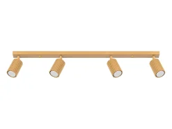 Lámpara de techo Gloow minimalista de aluminio - 4 fuentes luminosas 4000K - L.81 x A.16,5 cm - dorado