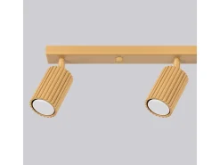 Lámpara de techo Gloow minimalista de aluminio - 4 fuentes luminosas 4000K - L.81 x A.16,5 cm - dorado