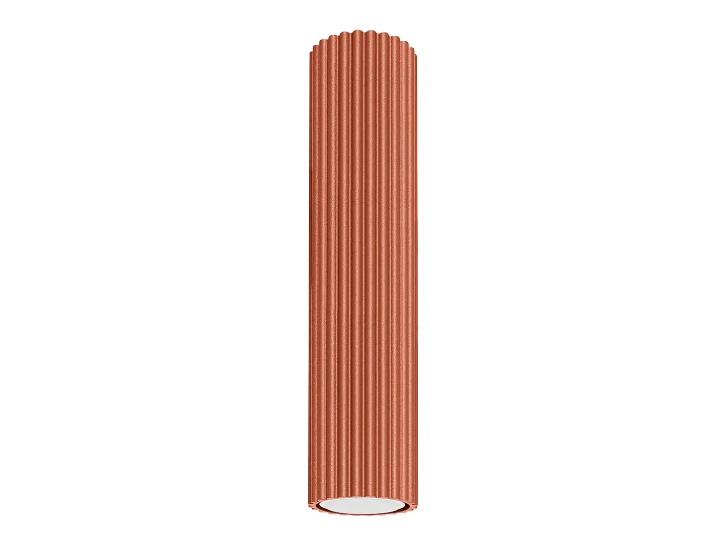 Lámpara de techo Gloow minimalista de aluminio - 1 fuentes luminosas 4000K - L.6,5 x A.30 cm - ocre rojo