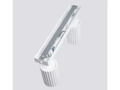 Lámpara de techo Gloow minimalista de aluminio - 2 fuentes luminosas 4000K - L.30 x A.16,5 cm - blanco