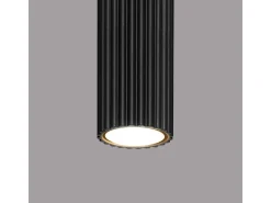 Lámpara de techo Gloow minimalista de aluminio - 1 fuentes luminosas 3000K - L.6,5 x A.10 cm - negro