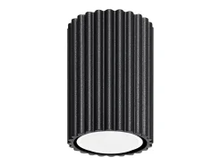Lámpara de techo Gloow minimalista de aluminio - 1 fuentes luminosas 3000K - L.6,5 x A.10 cm - negro