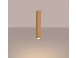 Lámpara de techo Gloow minimalista de aluminio - 1 fuentes luminosas 4000K - L.6,5 x A.40 cm - dorado