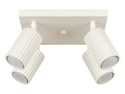 Lámpara de techo Gloow minimalista de aluminio - 4 fuentes luminosas 4000K - L.25 x A.16,5 cm - beige