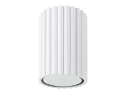 Lámpara de techo Gloow minimalista de aluminio - 1 fuentes luminosas 4000K - L.6,5 x A.10 cm - blanco