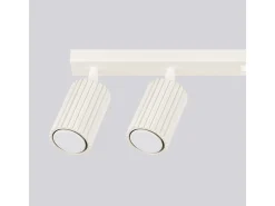 Lámpara de techo Gloow minimalista de aluminio - 6 fuentes luminosas 3000K - L.117 x A.16,5 cm - beige