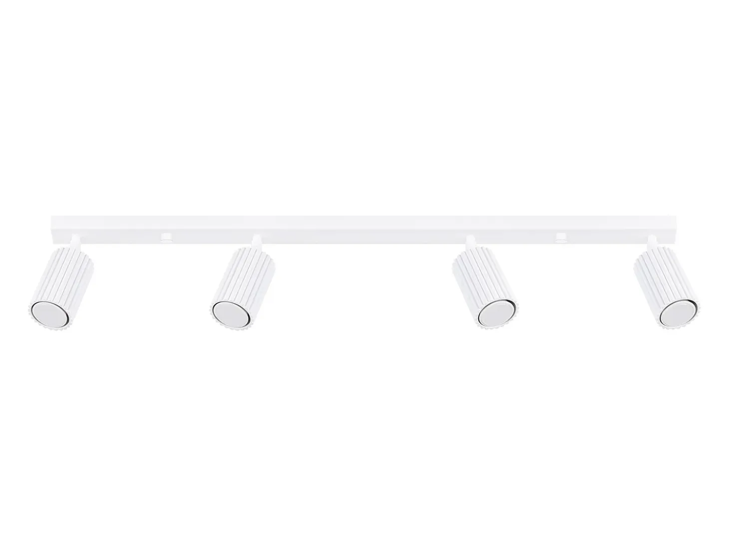 Lámpara de techo Gloow minimalista de aluminio - 4 fuentes luminosas 4000K - L.81 x A.16,5 cm - blanco