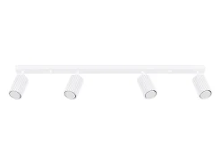 Lámpara de techo Gloow minimalista de aluminio - 4 fuentes luminosas 3000K - L.81 x A.16,5 cm - blanco