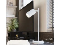 Lámpara de techo Gloow minimalista de aluminio - 4 fuentes luminosas 3000K - L.81 x A.16,5 cm - blanco