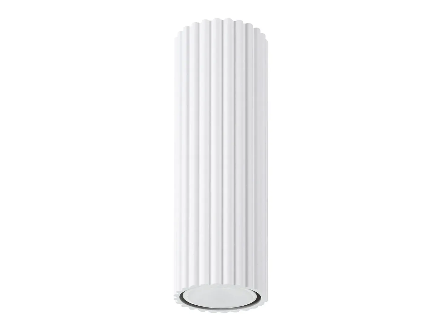 Lámpara de techo Gloow minimalista de aluminio - 1 fuentes luminosas 3000K - L.6,5 x A.20 cm - blanco