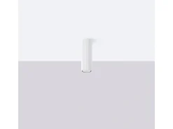 Lámpara de techo Gloow minimalista de aluminio - 1 fuentes luminosas 3000K - L.6,5 x A.20 cm - blanco
