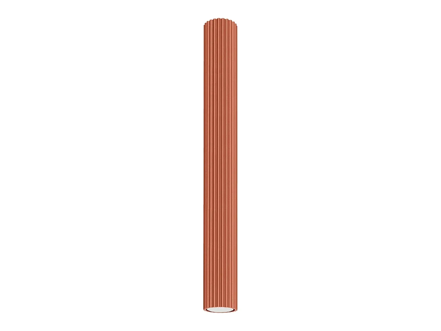 Lámpara de techo Gloow minimalista de aluminio - 1 fuentes luminosas 4000K - L.6,5 x A.60 cm - ocre rojo