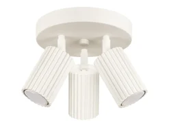 Lámpara de techo Gloow minimalista de aluminio - 3 fuentes luminosas 3000K - L.19,5 x A.18 cm - beige