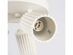 Lámpara de techo Gloow minimalista de aluminio - 3 fuentes luminosas 4000K - L.19,5 x A.18 cm - beige