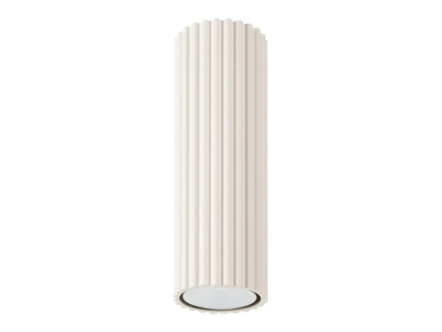 Lámpara de techo Gloow minimalista de aluminio - 1 fuentes luminosas 3000K - L.6,5 x A.20 cm - beige