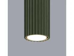 Lámpara de techo Gloow minimalista de aluminio - 1 fuentes luminosas 3000K - L.6,5 x A.60 cm - verde oliva