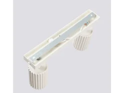 Lámpara de techo Gloow minimalista de aluminio - 2 fuentes luminosas 3000K - L.30 x A.16,5 cm - beige